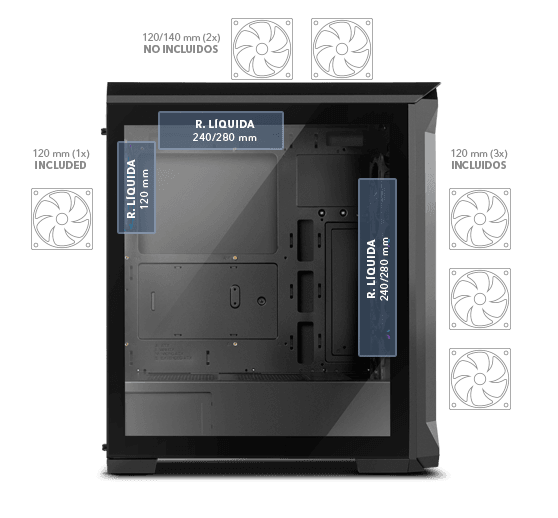 Gabinete Hummer Quantum Nox
