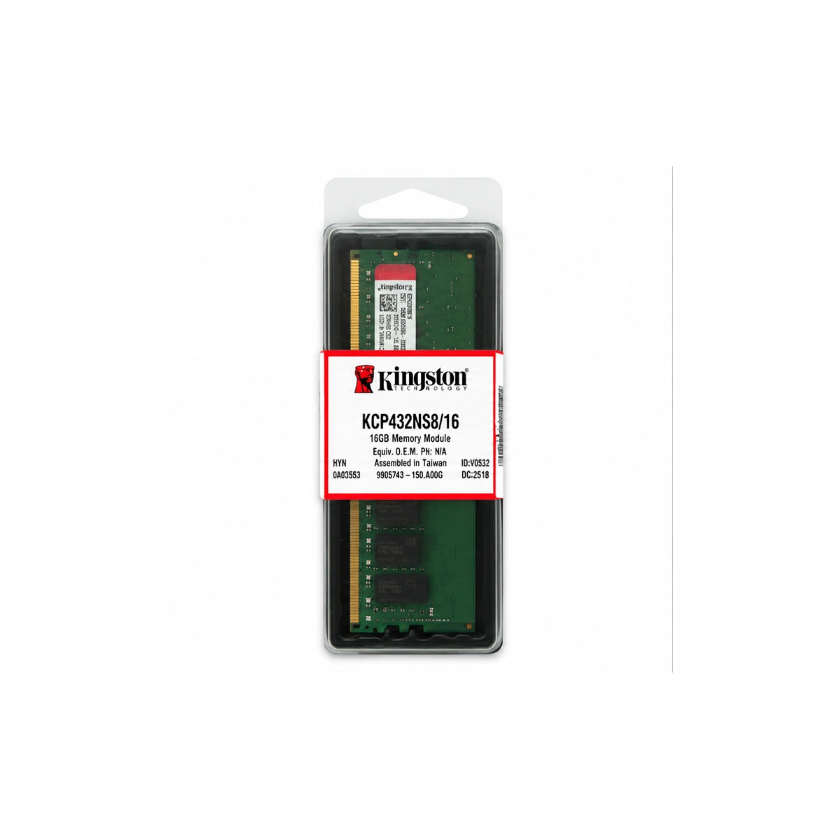 Memoria RAM DDR4 16GB 3200MHz Dimm (Para PC)  Nueva