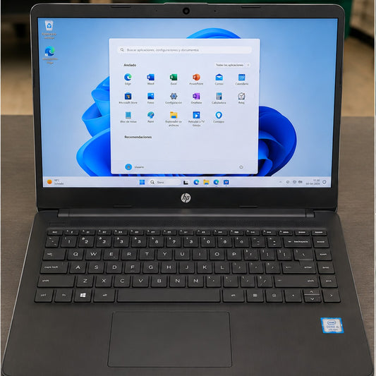 HP 14 Pantalla 14" LED HD i5 8th Gen SSD 256 GB RAM 8GB Gráfica Radeon 2 GB