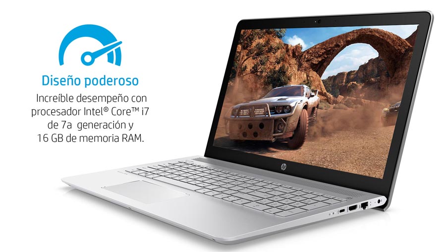 Notebook HP Pavilion 15 Intel core i7 7500U Gráfica NVIDIA 4GB desde SSD 512 GB,  desde 16 GB de Ram 15.6" FHD Antirreflejo  WIN 11 ¡Modifícalo!
