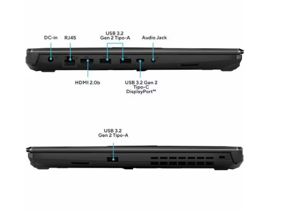 TUF Gaming A15 - Full HD - 144Hz - AMD Ryzen 5 7535HS - 8GB - 512GB SSD - Español Teclado - AMD Chip - 1920 x 1080 - Windows 11 Home - NVIDIA GeForce RTX 3050 con 4GB